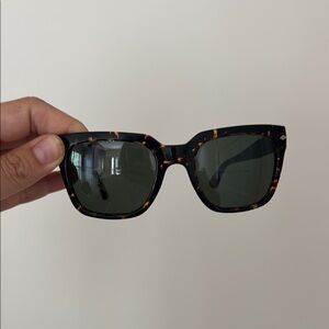 Vintage Men Persols Tortoise Shell Sunglasses with Dark Lenses
